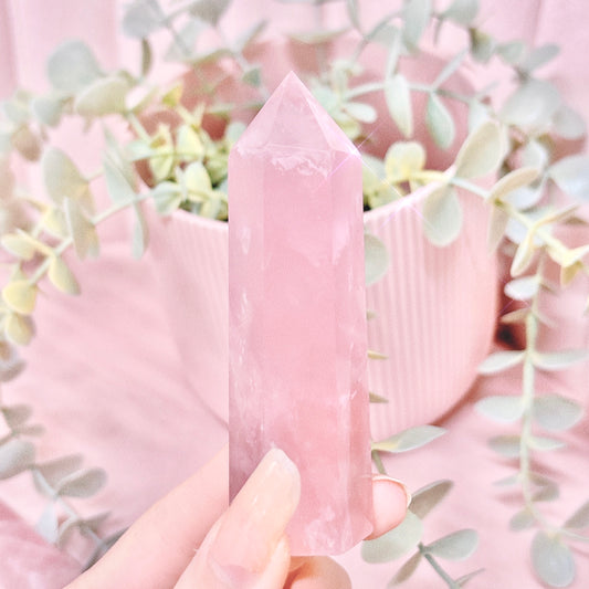 Lavender Rose Quartz Tower