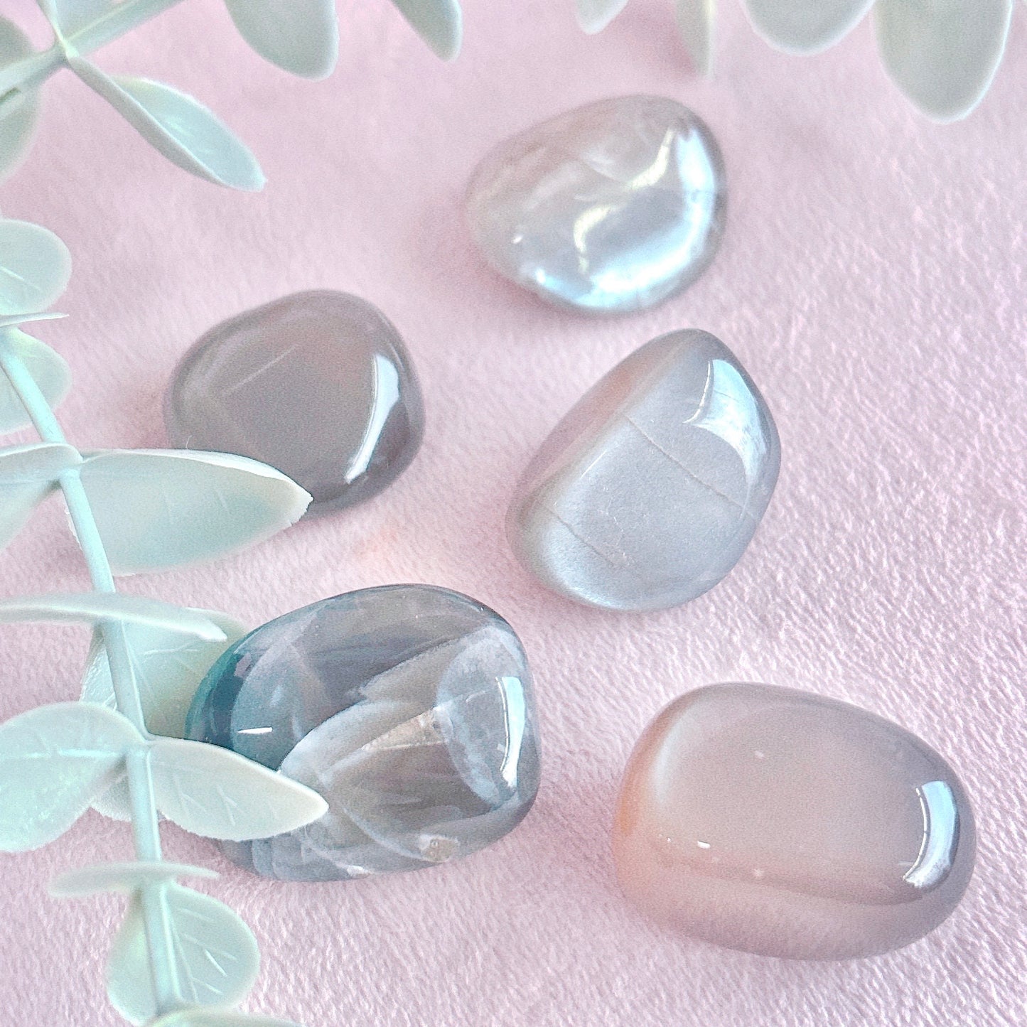 Grey Moonstone Tumble