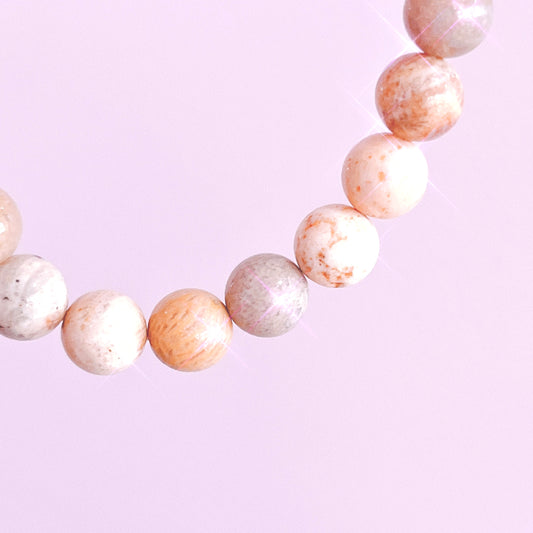 Fossil Coral 8mm Bracelet