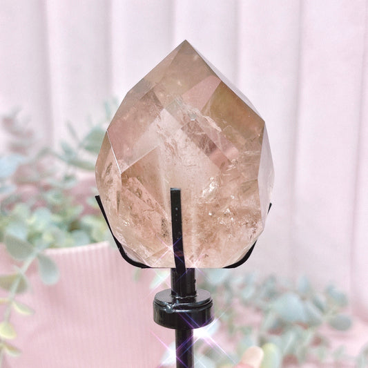Smoky Quartz Faceted + Stand