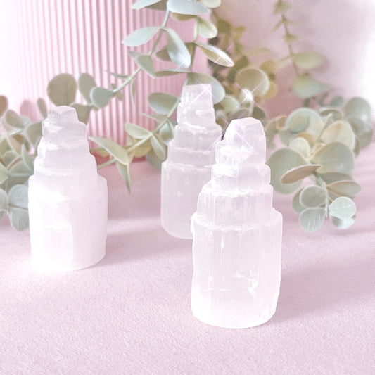 Selenite (Satin Spar) Natural Tower - Small 6cm