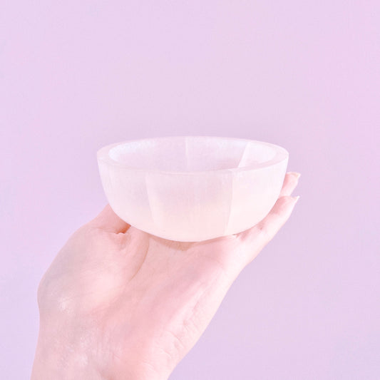 Selenite Round Bowl - 10cm