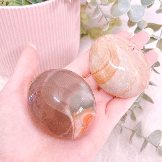 Polychrome Jasper Palm Stone