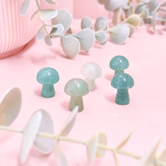 Green Aventurine Mini Mushroom
