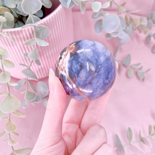 Purple Chalcedony Sphere
