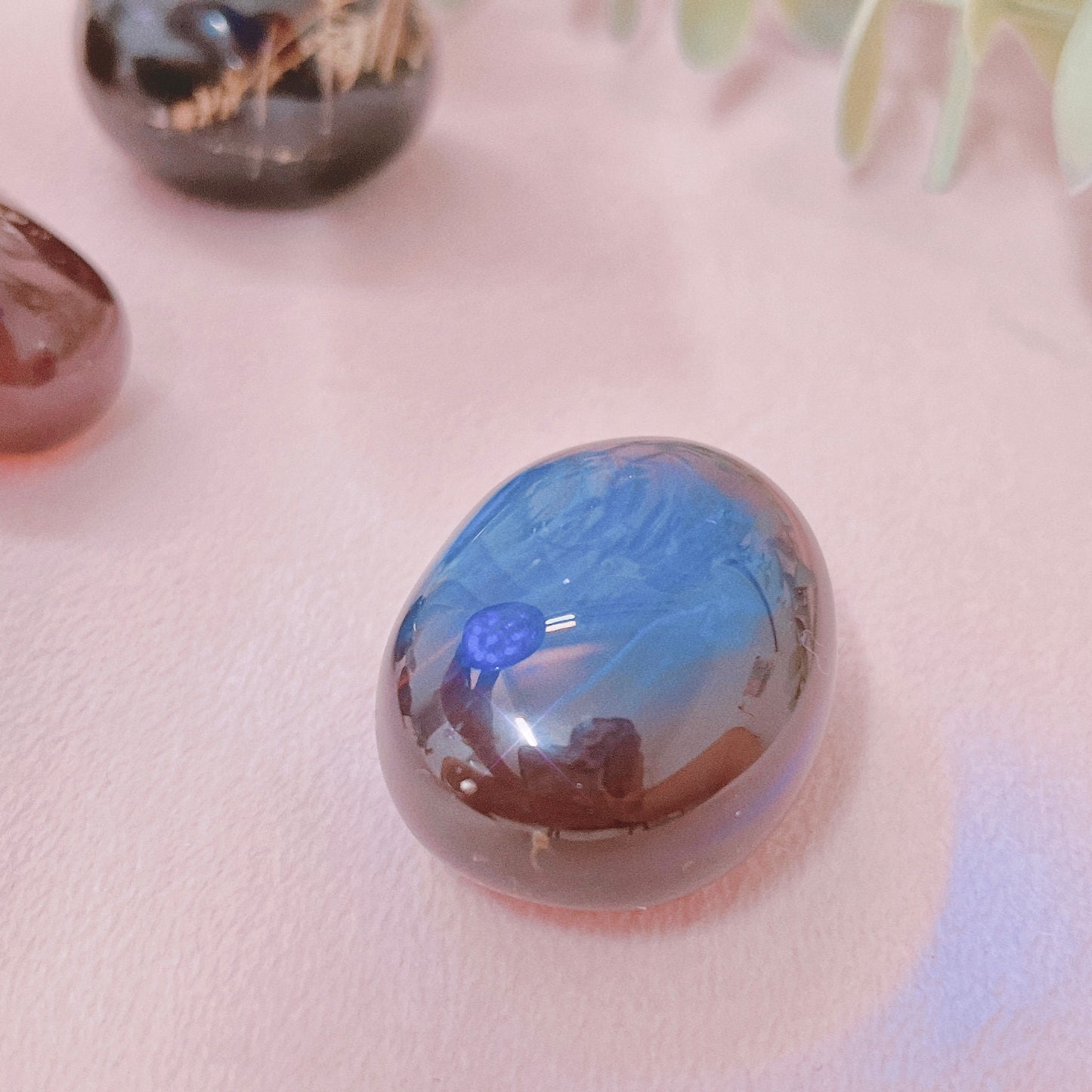 Blue Amber (Indonesia) Tumble