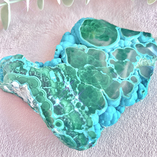 Chrysocolla Malachite Natural Slice