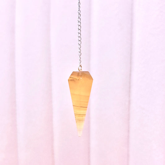 Candy Fluorite Point Pendulum - 22.5cm