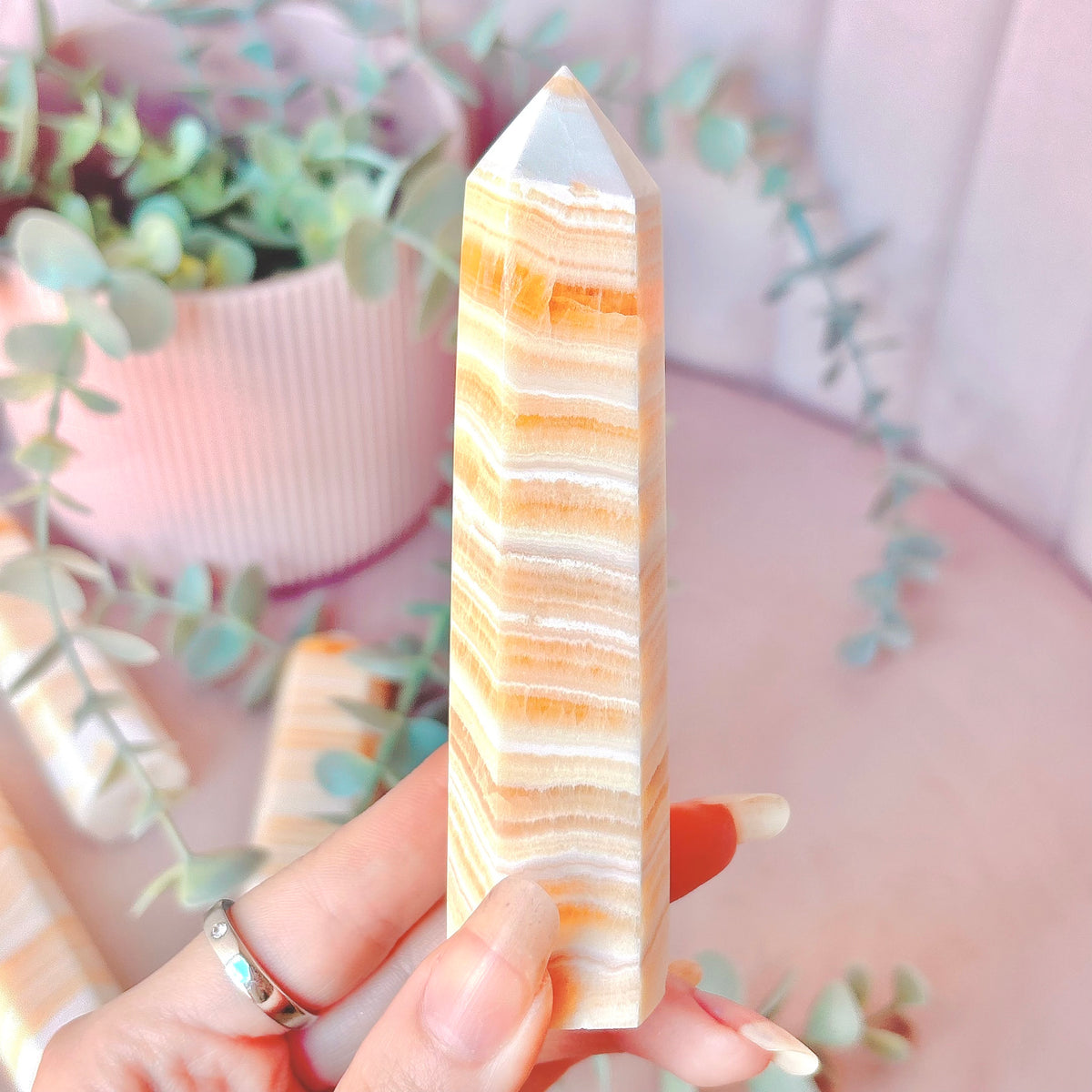 Orange Calcite Tower