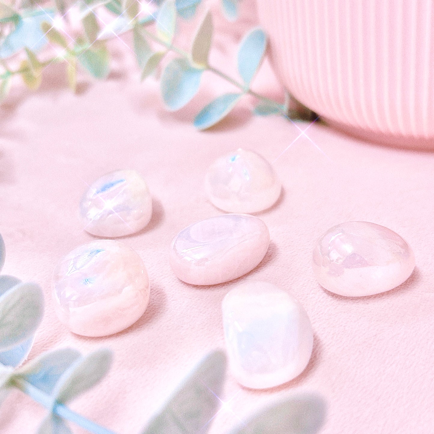Angel Aura Rose Quartz (Treated) Tumble