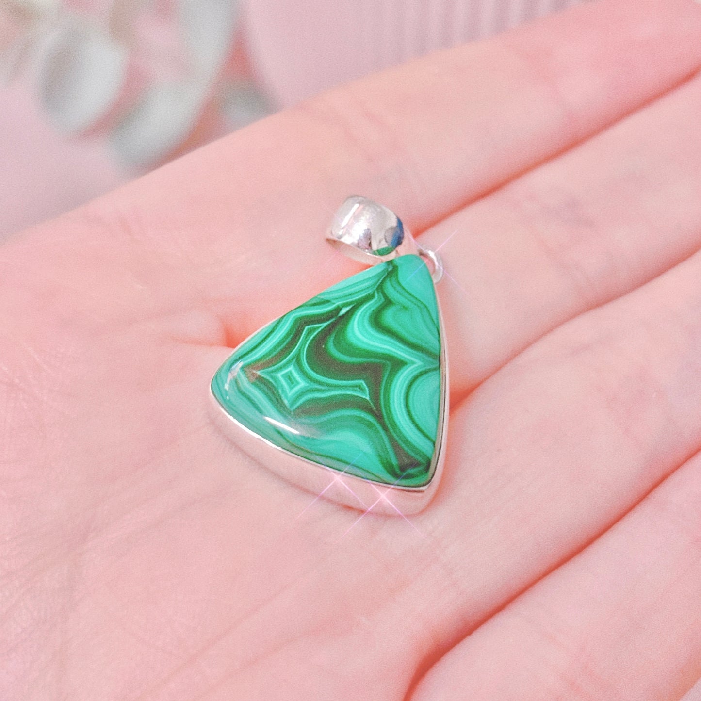 Malachite 925 Sterling Silver Pendant