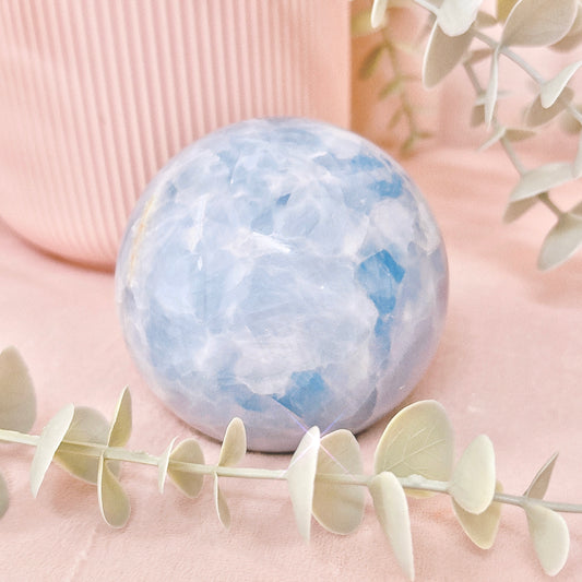 Blue Calcite Sphere