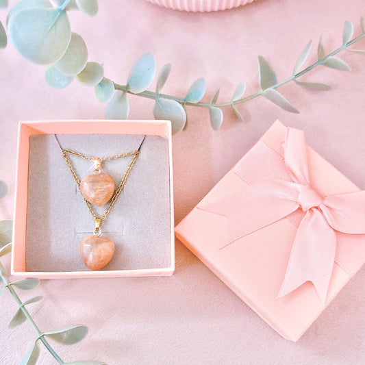 Crystal Pendant + Necklace Matching Set