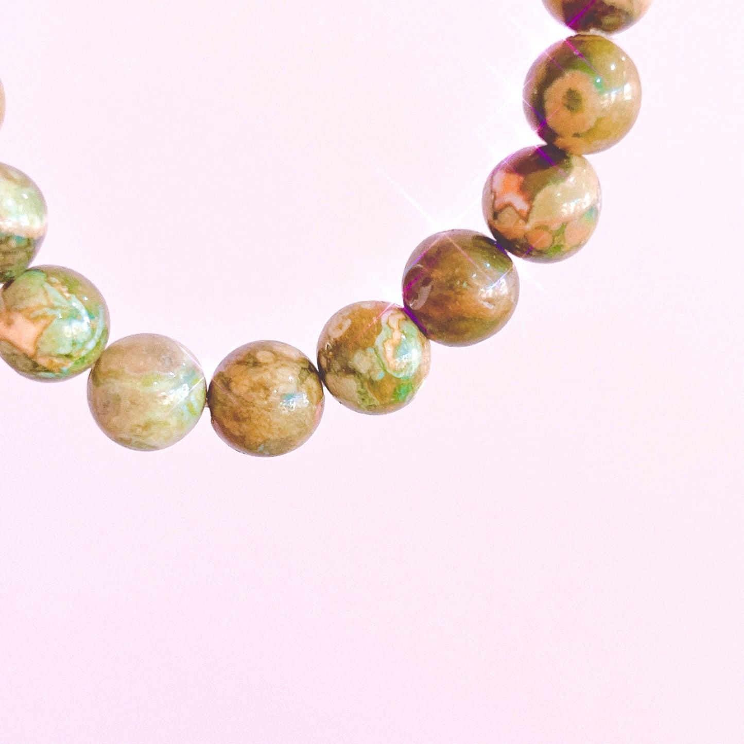 Rainforest Rhyolite 8mm Bracelet