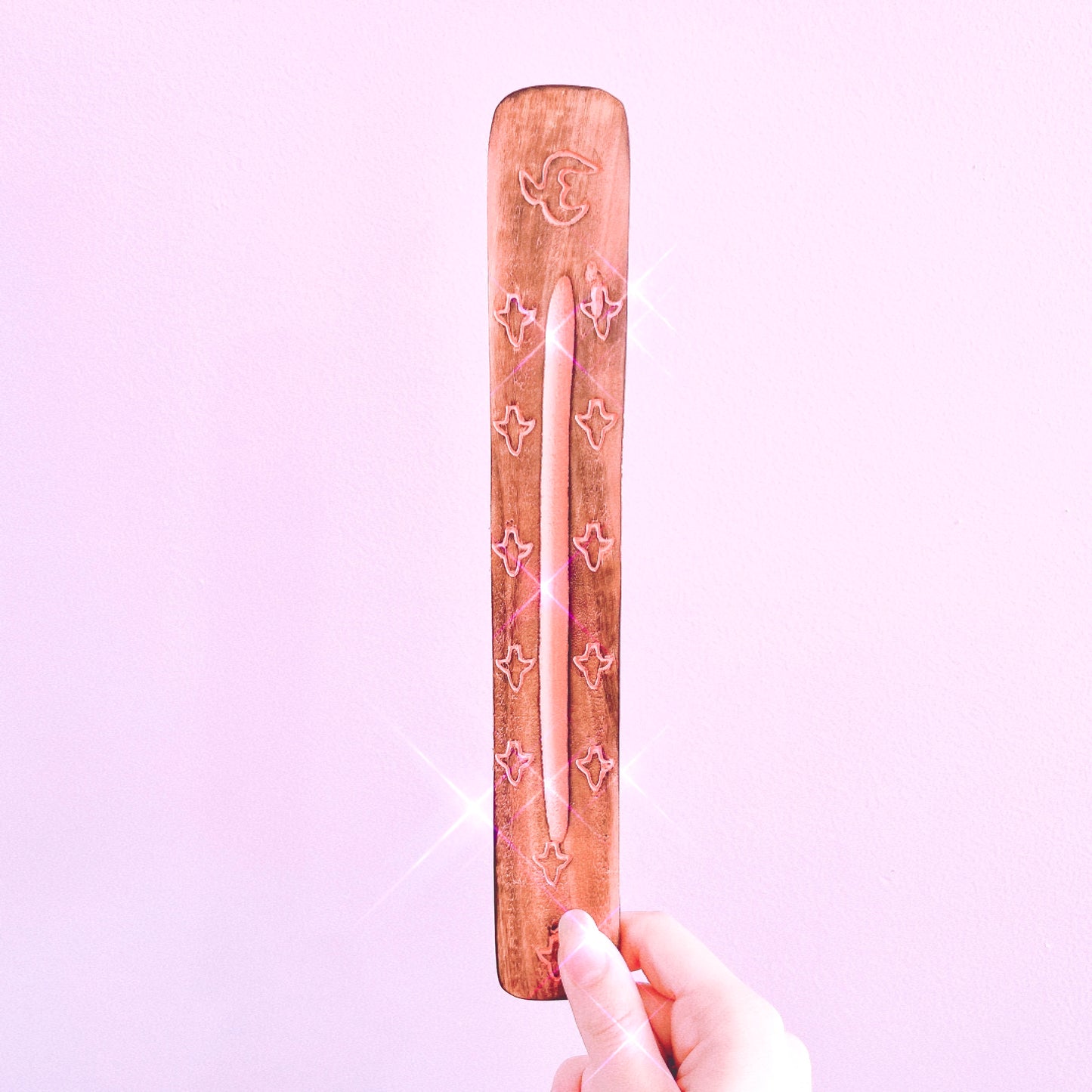 Coloured Wooden Incense Holder 25cm