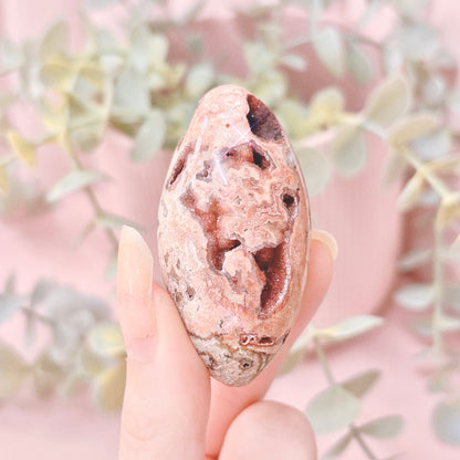 Pink Lace Agate Shiva