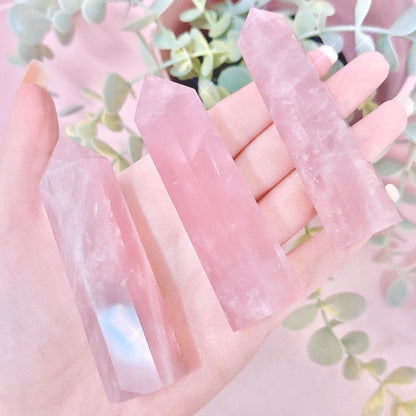 Lavender Rose Quartz Tower