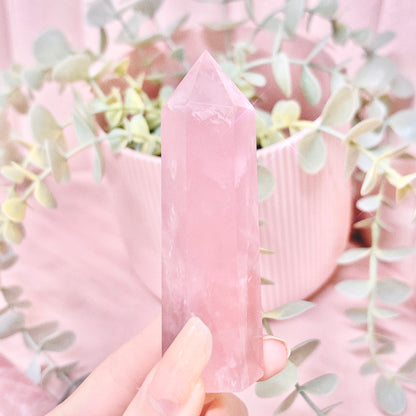 Lavender Rose Quartz Tower