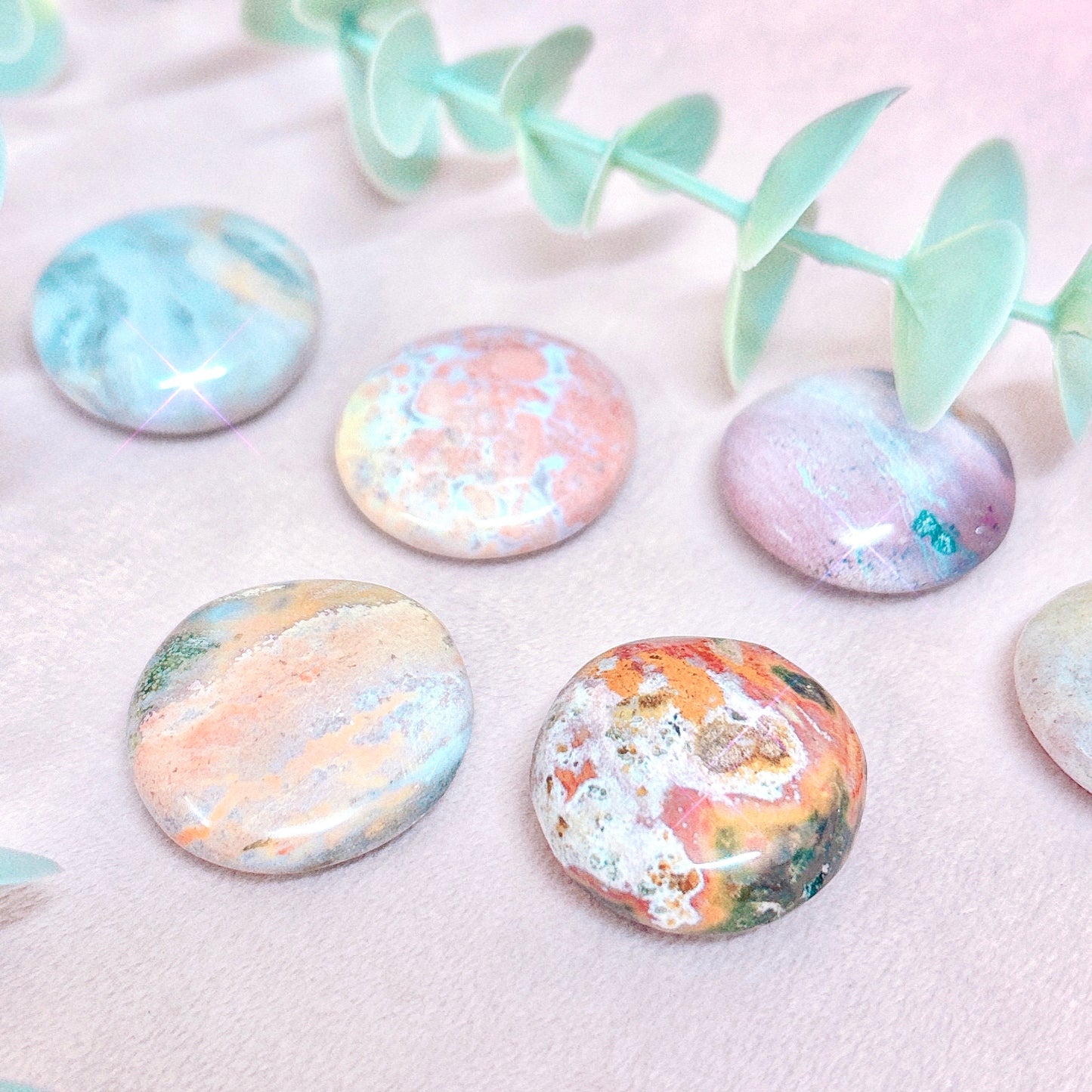 Ocean Jasper Button
