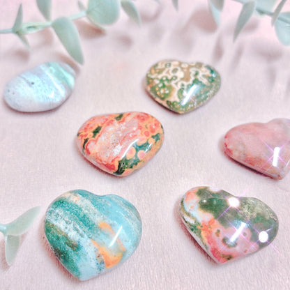 Ocean Jasper Heart