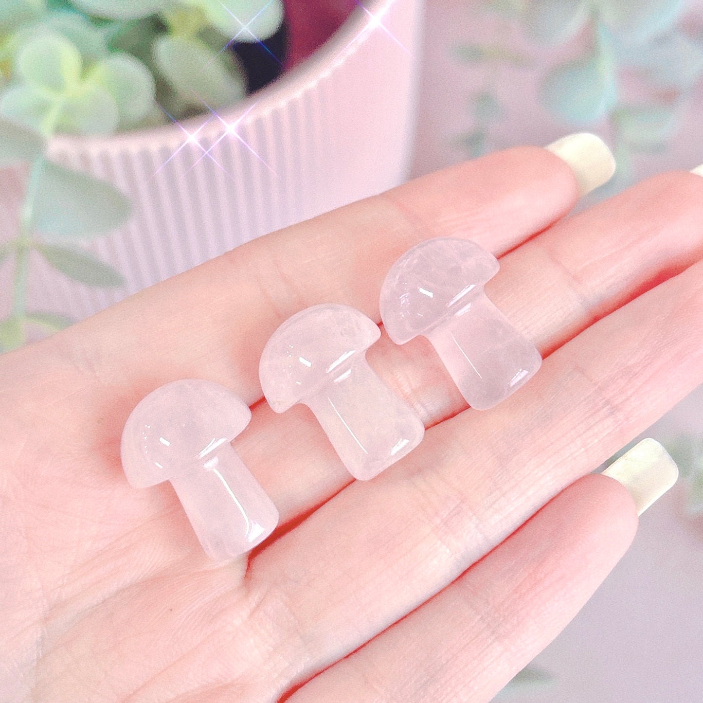 Rose Quartz Mini Mushroom