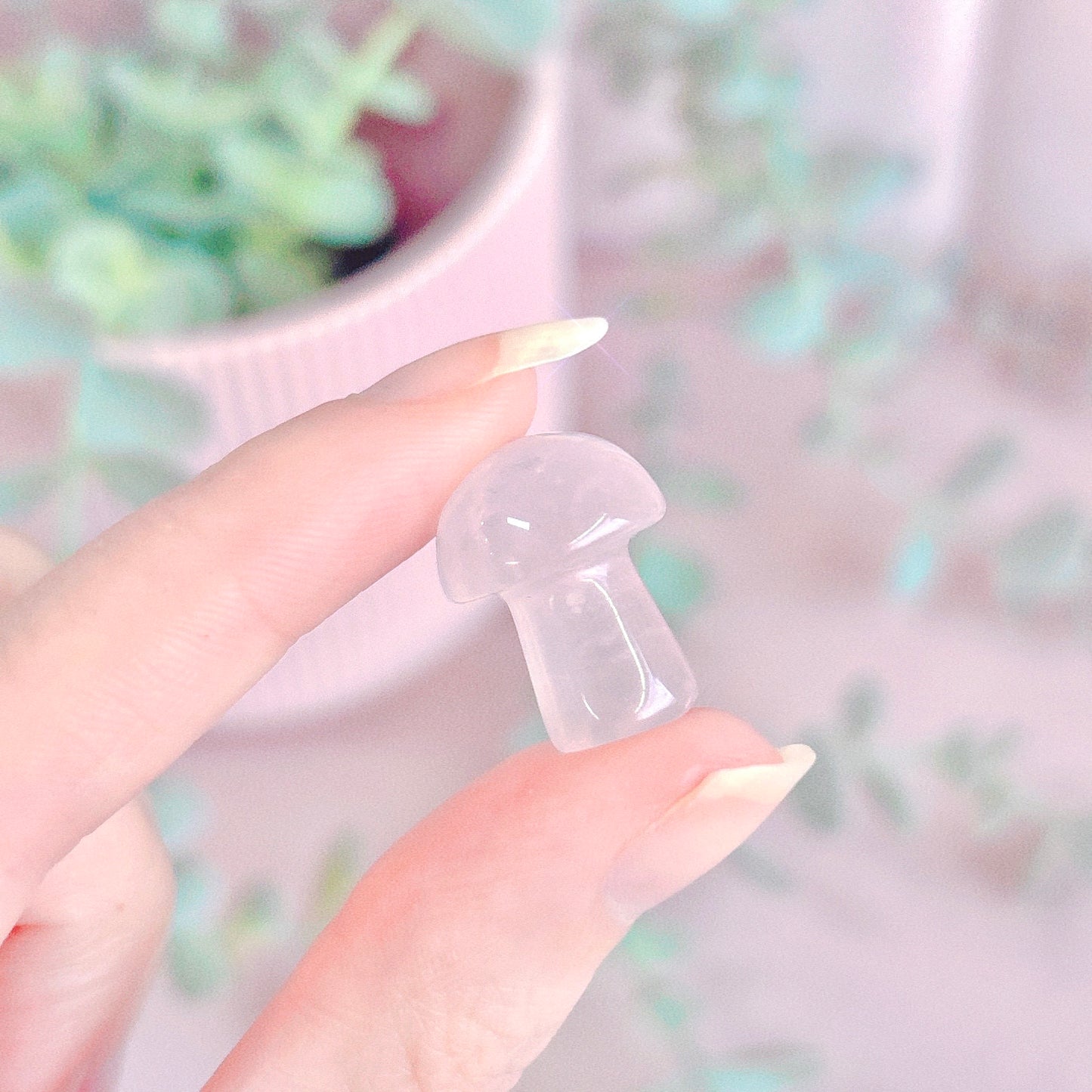 Rose Quartz Mini Mushroom