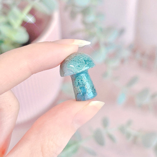 Moss Agate Mini Mushroom