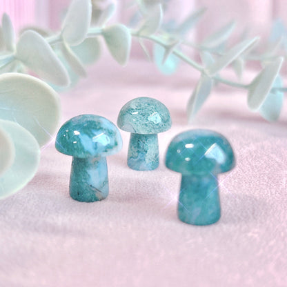 Moss Agate Mini Mushroom