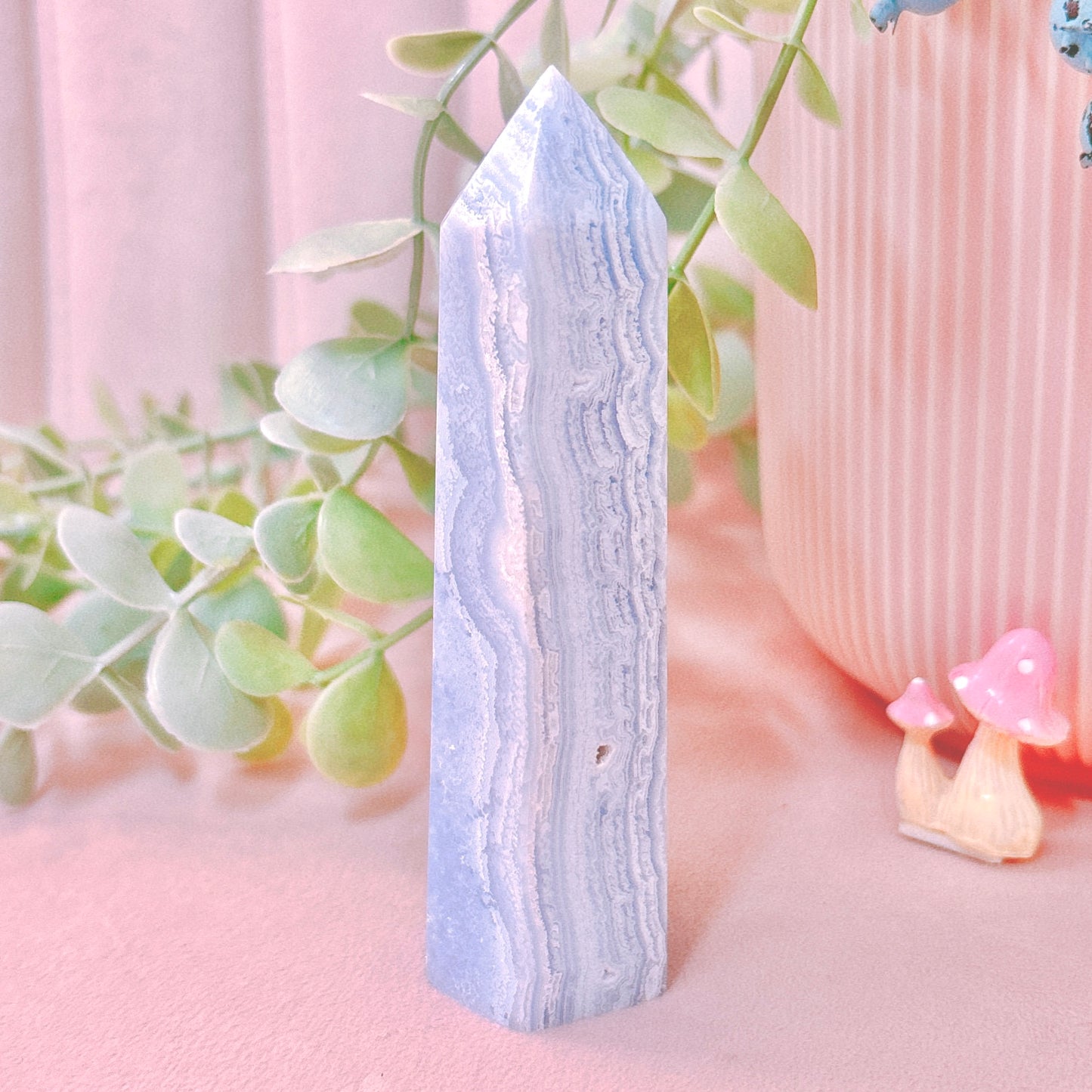 Blue Lace Agate Tower