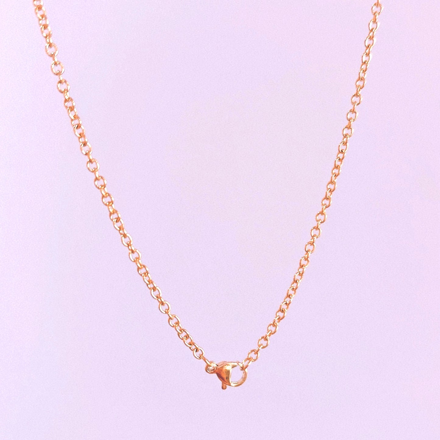 Gold Plated Stainless Steel Necklace - 75cm