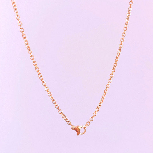 Gold Plated Stainless Steel Necklace - 75cm
