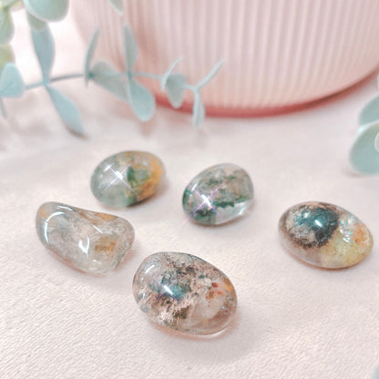 Lodolite (Garden Quartz) Tumble