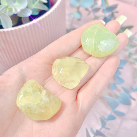 Prehnite "Wave Hill" Tumble