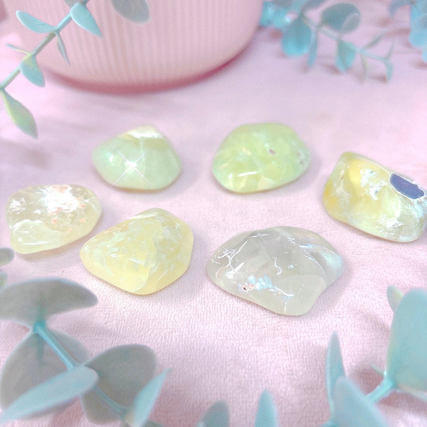 Prehnite "Wave Hill" Tumble