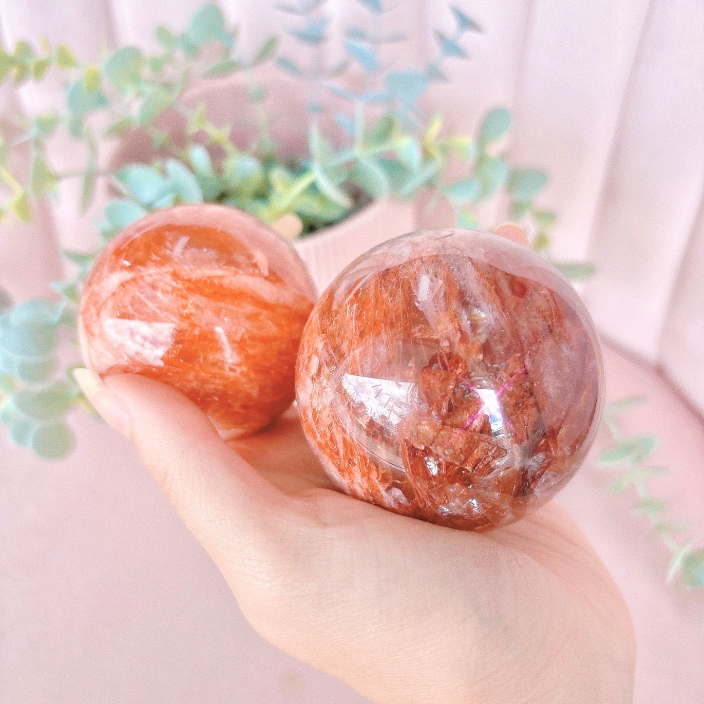 Fire Quartz Sphere