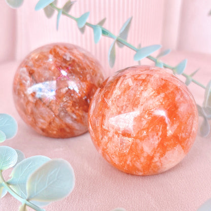 Fire Quartz Sphere