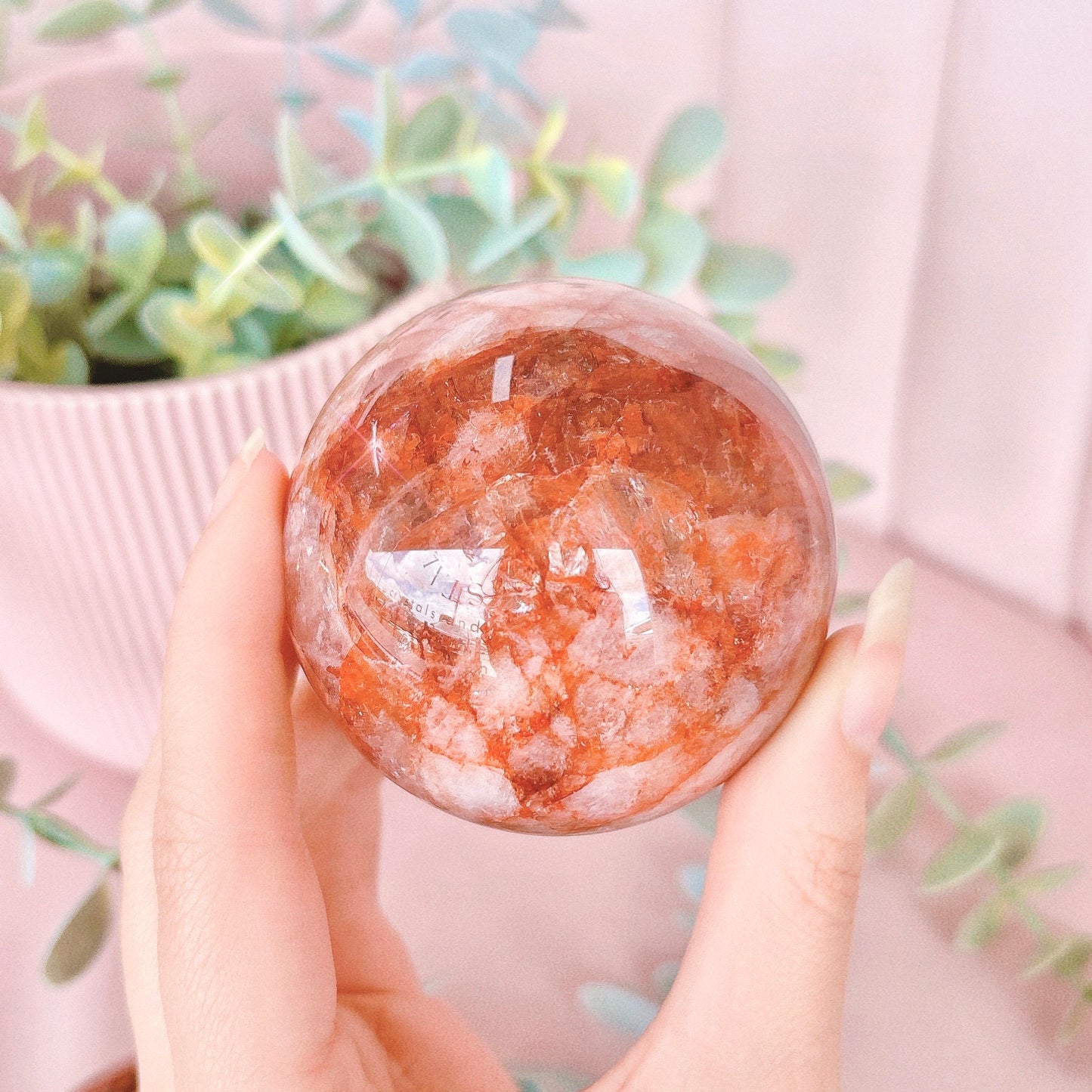 Fire Quartz Sphere