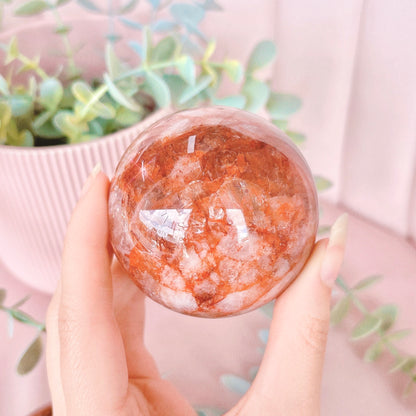 Fire Quartz Sphere