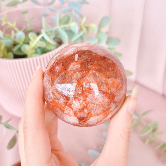 Fire Quartz Sphere