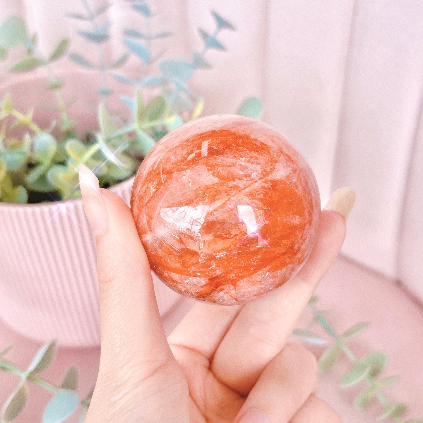 Fire Quartz Sphere