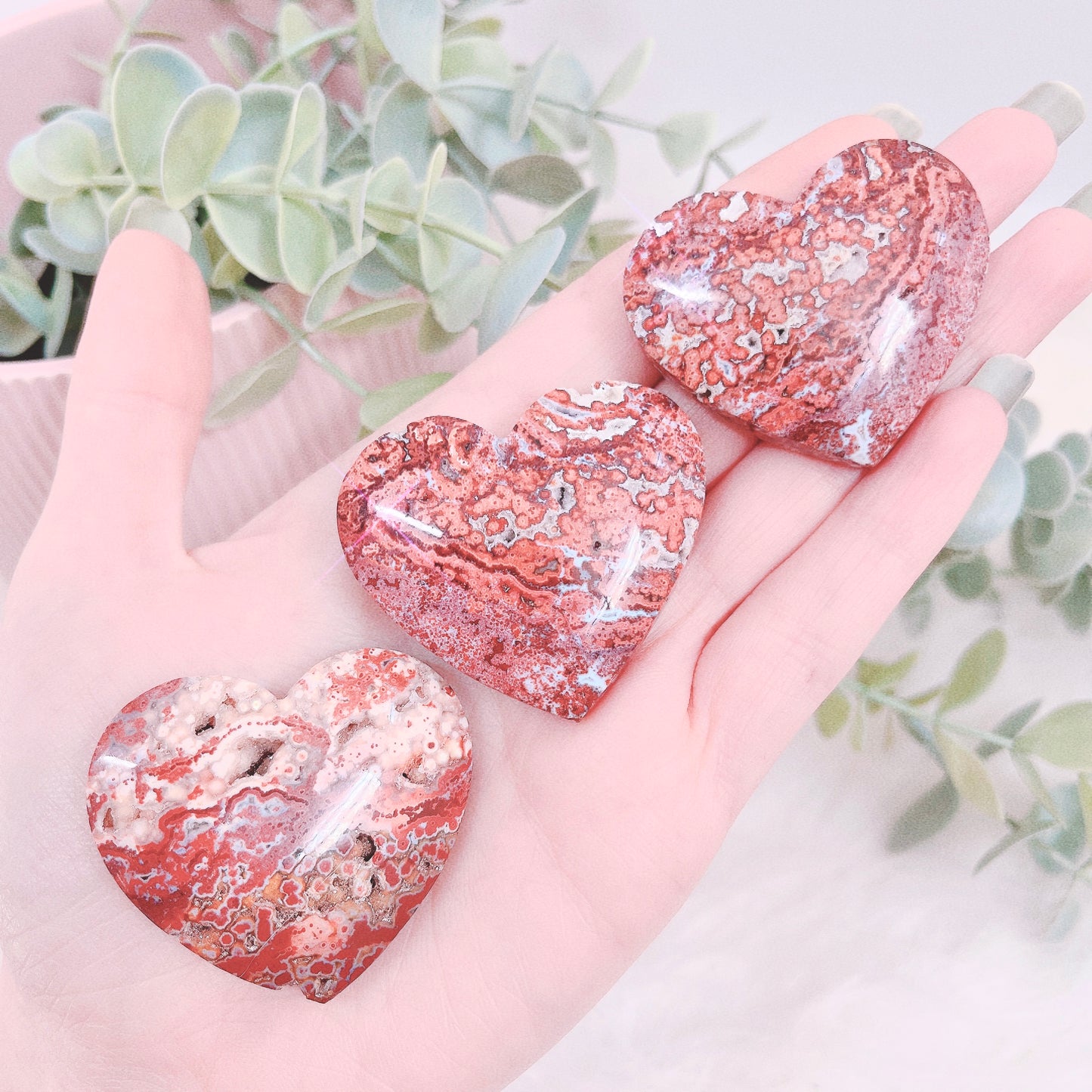 Red Ocean Jasper Heart