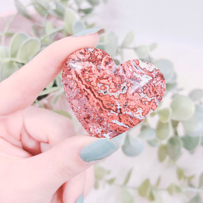 Red Ocean Jasper Heart