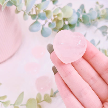 Rose Quartz Small Heart