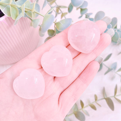 Rose Quartz Small Heart