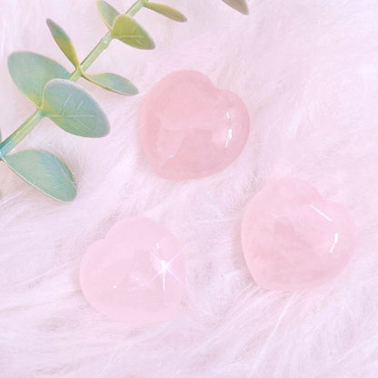 Rose Quartz Small Heart