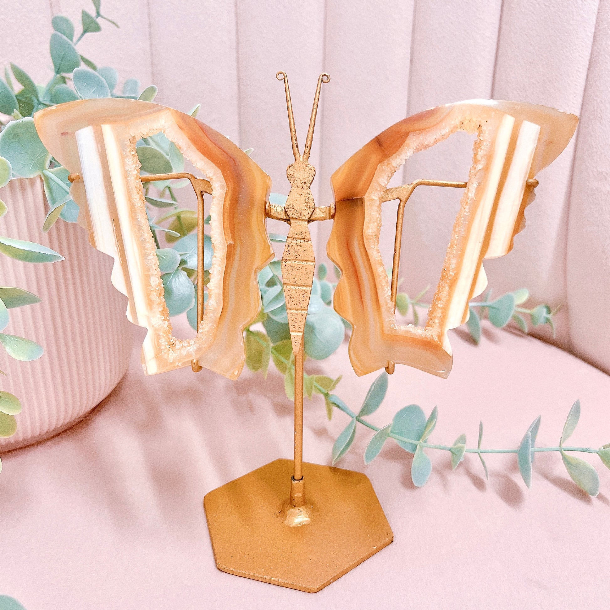 Rose Gold Butterfly Cake Toppers 