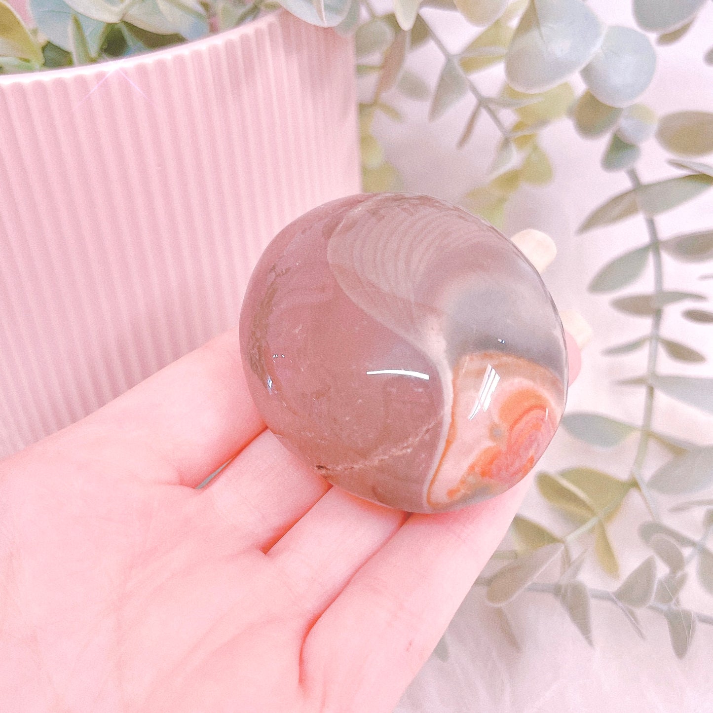 Polychrome Jasper Palm Stone