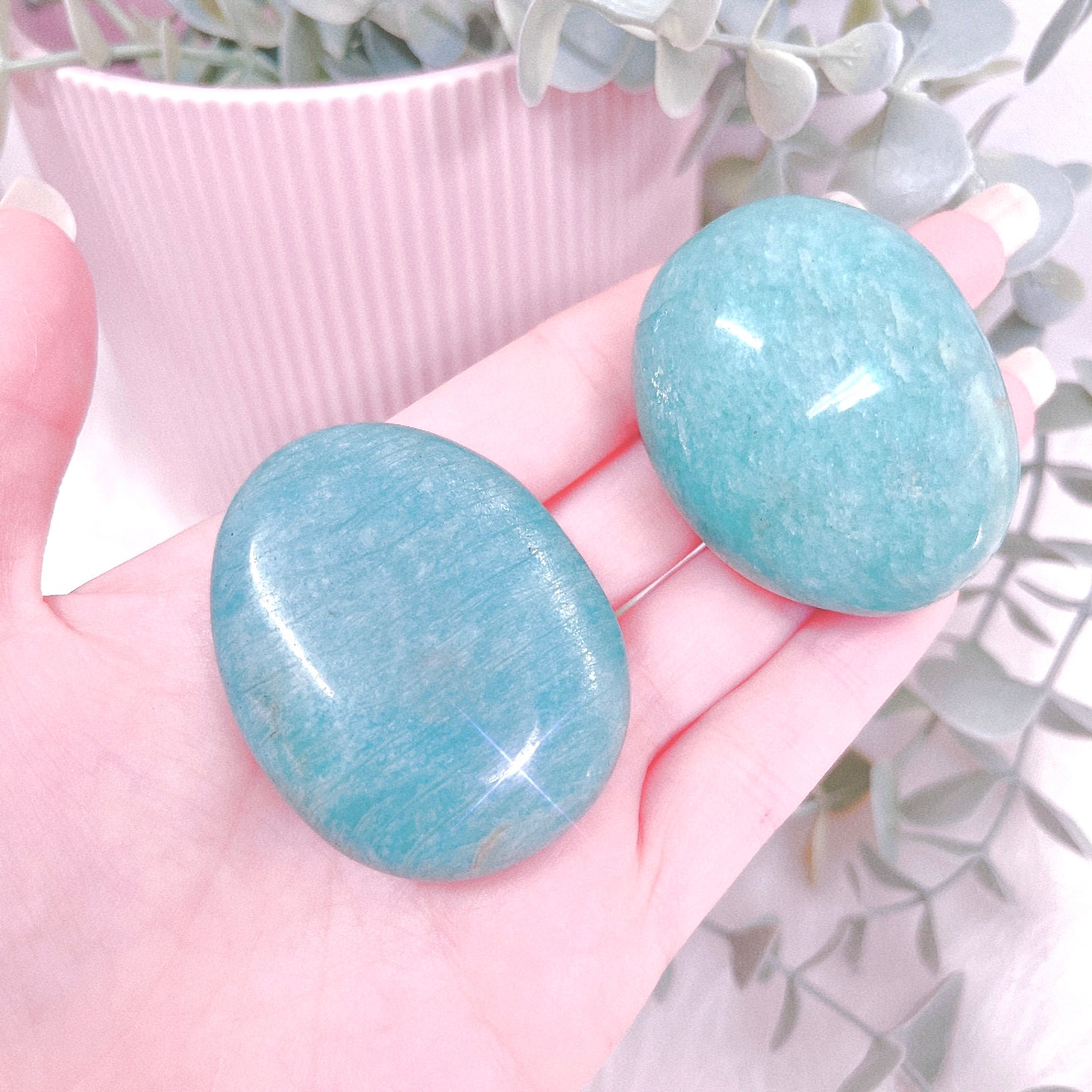 Amazonite Palm Stone