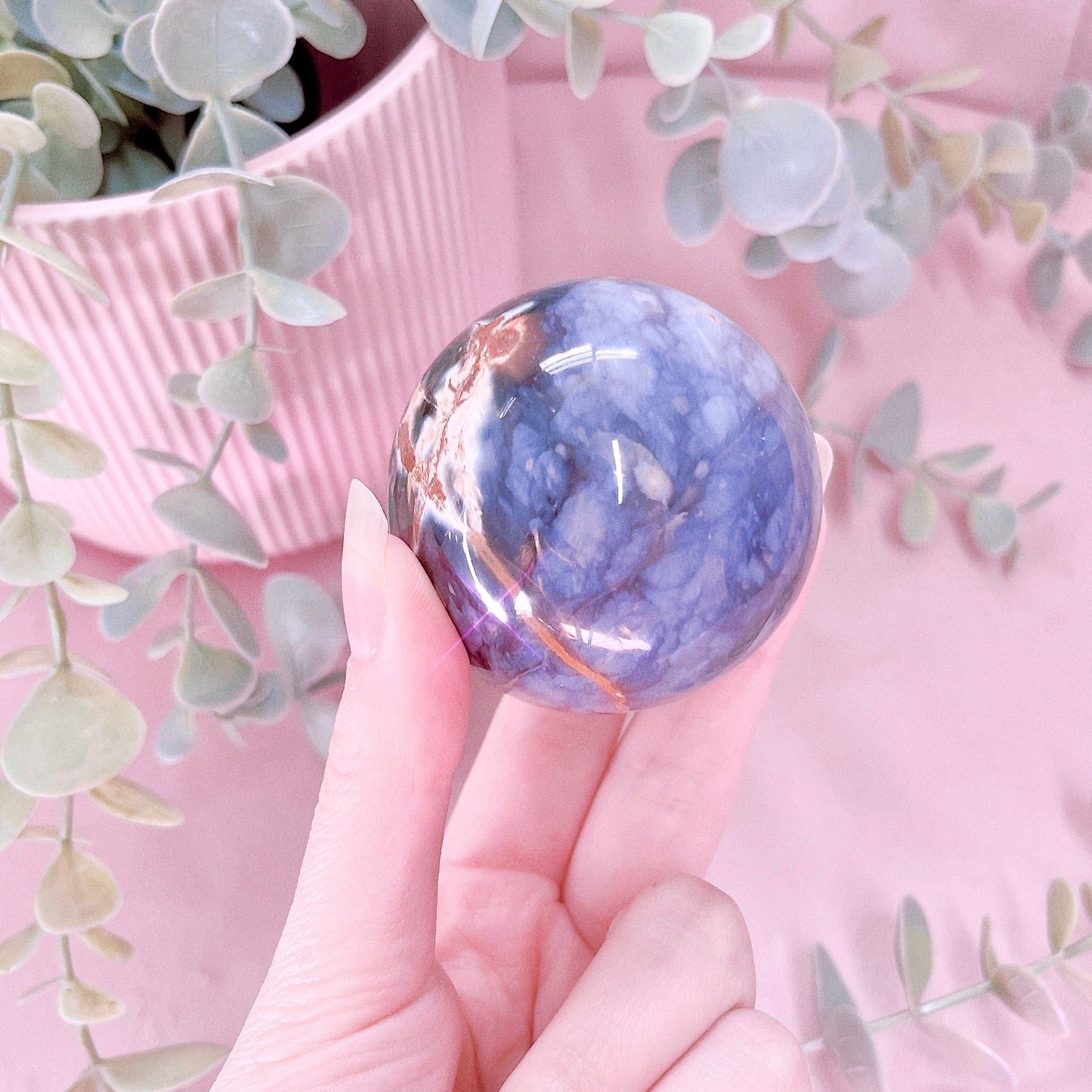 Purple Chalcedony Sphere