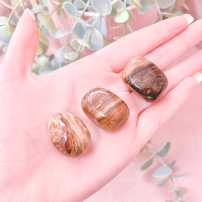 Chocolate Calcite Tumble